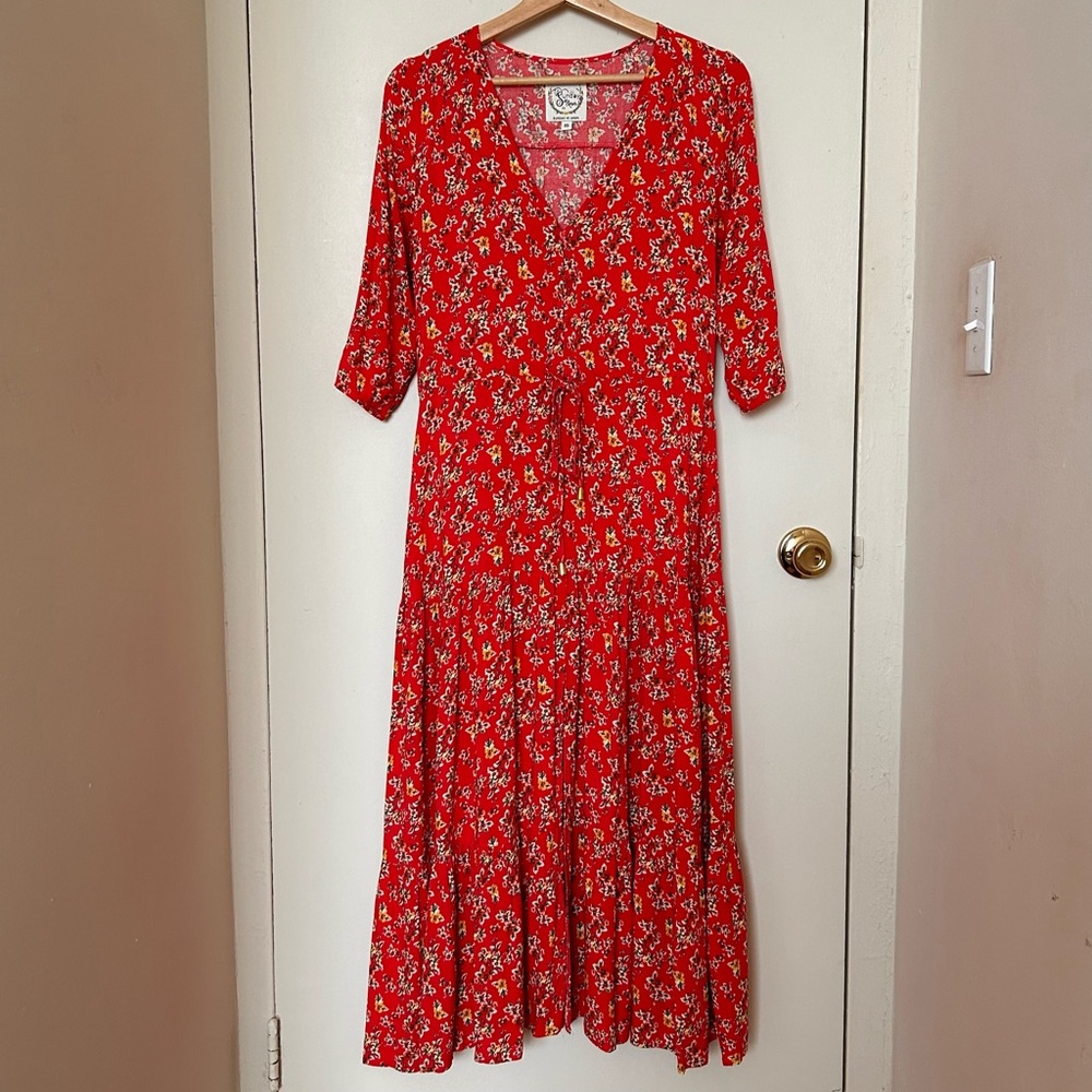 NWOT Sunday Mi Amor Floral Maxi Dress